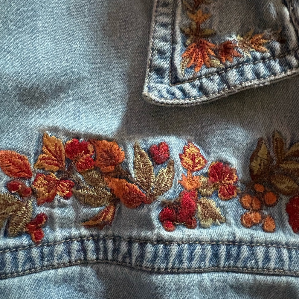 Vintage Solutions Embroidered Denim Top - Picture 3 of 7
